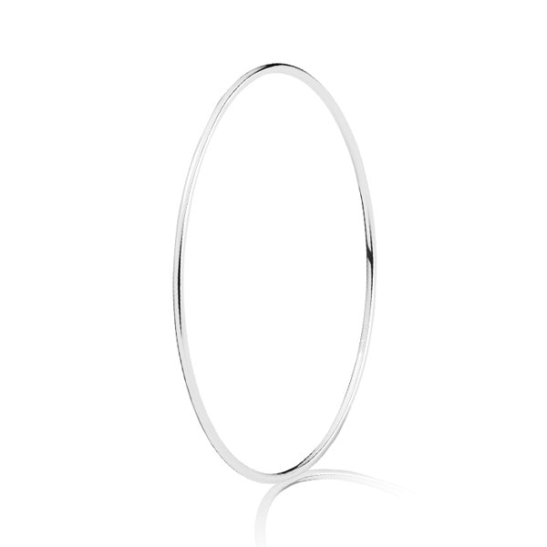 BNH 14 kt hvidgulds Armring, Ø 6,0 cm og 1,8 mm i tykkelse